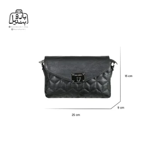 تصویر اختصاصی از سایزبندی کیف زنانه دنیز جنوا کد ۰۰۵۹ در رنگ مشکی