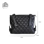 تصویر اختصاصی از سایزبندی کیف زنانه دنیز جنوا کد ۰۰۶۰ در رنگ مشکی