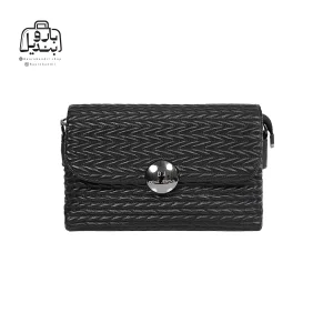 تصویر اختصاصی از نمای جلوی کیف زنانه دنیز جنوا کد ۰۰۶۶ در رنگ مشکی