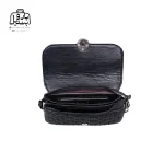 تصویر اختصاصی از زیپ باز کیف دوشی زنانه دنیز جنوا کد ۰۰۶۶ در رنگ مشکی