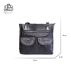 تصویر اختصاصی از سایزبندی کیف زنانه دنیز جنوا کد ۰۰۷۹ در رنگ مشکی