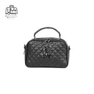 تصویر اختصاصی از نمای جلوی کیف زنانه دنیز جنوا کد ۰۰۸۴ در رنگ مشکی