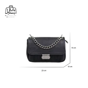 تصویر اختصاصی از سایزبندی کیف زنانه دنیز جنوا کد ۰۰۸۵ در رنگ مشکی