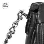 تصویر اختصاصی از جزئیات کیف دوشی زنانه دنیز جنوا کد ۰۰۸۹ در رنگ مشکی