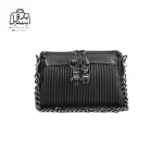 تصویر اختصاصی از نمای جلوی کیف زنانه دنیز جنوا کد ۰۰۸۹ در رنگ مشکی