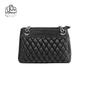 تصویر اختصاصی از نمای جلوی کیف زنانه دنیز جنوا کد ۰۰۹۰ در رنگ مشکی