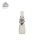 تصویر اختصاصی از نمای کناری کیف زنانه دنیز جنوا کد ۰۰۹۴ در رنگ سفید