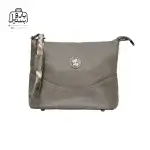 تصویر اختصاصی از نمای جلوی کیف دوشی زنانه موجیتو کد 7651 در رنگ سبز زیتونی