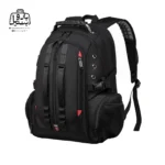 تصویر اختصاصی از نمای جلو و کناری کوله‌پشتی بنج کد ۱۹۰۱ در رنگ مشکی