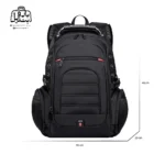 تصویر اختصاصی از سایزبندی کوله‌پشتی بنج کد ۱۹۰۳ در رنگ مشکی