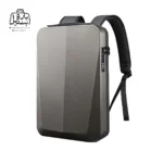 تصویر اختصاصی از نمای جلو و کناری کوله‌پشتی بنج کد ۲۲۲۰۱ در رنگ بژ