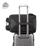 تصویر اختصاصی از قابلیت اتصال به دستهٔ چمدان کوله‌پشتی بنج کد ۶۶۲۵ در رنگ مشکی