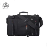 تصویر اختصاصی از نمای جلو به صورت افقی کوله‌پشتی بنج کاکا کد ۲۰۵۰ در رنگ مشکی