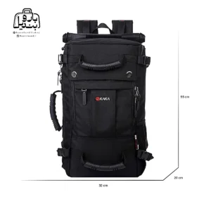 تصویر اختصاصی از سایزبندی کوله‌پشتی بنج کاکا کد ۲۰۵۰ در رنگ مشکی