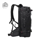 تصویر اختصاصی از نمای کناری کوله‌پشتی بنج کاکا کد ۲۰۷۰ چهل لیتری در رنگ مشکی