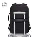 تصویر اختصاصی از قابلیت اتصال به دستهٔ چمدان کوله بنج کد s52 در رنگ مشکی