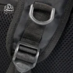 تصویر اختصاصی از پورت usb کوله‌پشتی مونکلر کد h۳۲ در رنگ مشکی طوسی