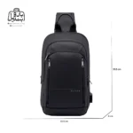 تصویر اختصاصی از سایزبندی بادی‌ بگ (کراس بادی) بنج کد ۱۹۱۱ در رنگ مشکی