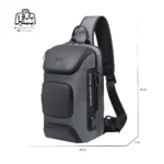 تصویر اختصاصی از سایزبندی بادی بگ (کراس بادی) bange کد 7086 در رنگ طوسی