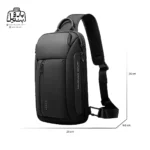 تصویر اختصاصی از سایزبندی بادی‌ بگ (کراس بادی) بنج کد ۷۵۶۶ در رنگ مشکی