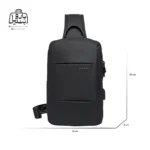 تصویر اختصاصی از سایزبندی بگ (کراس بادی) بنج کد ۷۷۱۰۷ در رنگ مشکی