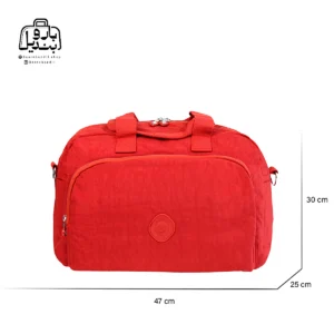 تصویر اختصاصی از نمای جلوی ساک بوبو کد ۱-۹۹۳۷ در رنگ قرمز همراه با سایزبندی