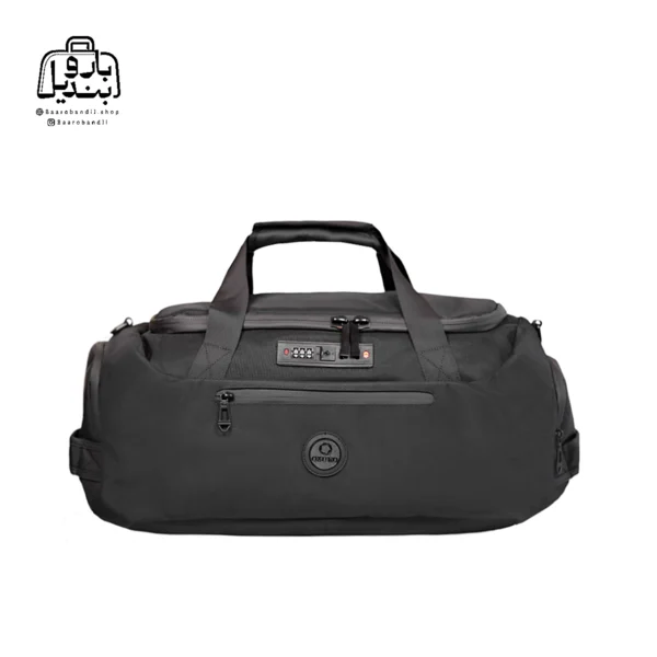 تصویر اختصاصی از نمای جلوی ساک ورزشی اوزوکو کد ۹۶۵۱ در رنگ مشکی