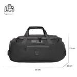 تصویر اختصاصی از سایزبندی ساک ورزشی اوزوکو کد ۹۶۵۱ در رنگ مشکی