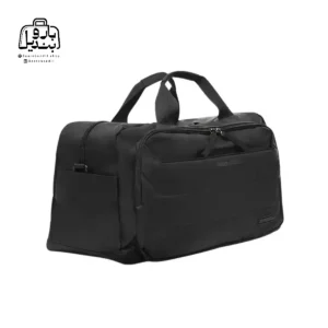 تصویر اختصاصی از نمای جلو و کناری ساک ورزشی ولنتیر کد 1713-20 در رنگ مشکی