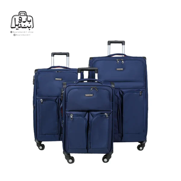 تصویر اختصاصی از چمدان سه تکهٔ تراول استار در رنگ سرمه‌ای