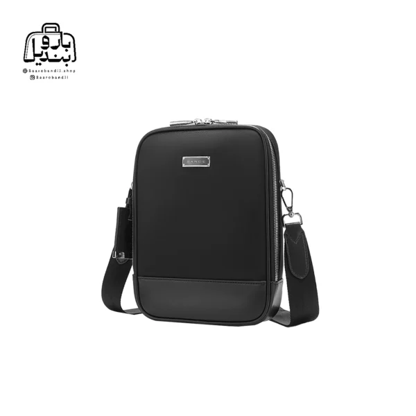 تصویر اختصاصی از نمای جلو و کناری کیف دوشی بنج کد qd۷۵۱ در رنگ مشکی