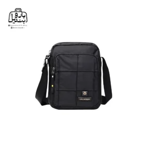 تصویر اختصاصی از نمای جلوی کیف دوشی ولنتیر کد 1590-25 در رنگ مشکی