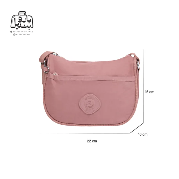 تصویر اختصاصی از سایزبندی کیف زنانه دوشی بوبو کد ۹۷۰۳ در رنگ کالباسی