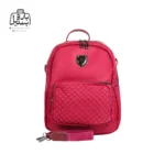 تصویر اختصاصی از نمای جلوی کوله‌پشتی ako fashion همراه با بند کد 1-1032 رنگ آلبالوئی