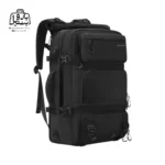 تصویر اختصاصی از نمای جلو و کناری کوله بنج کد 1810 در رنگ مشکی