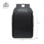 تصویر اختصاصی از سایزبندی کوله بنج کد 22005 در رنگ مشکی