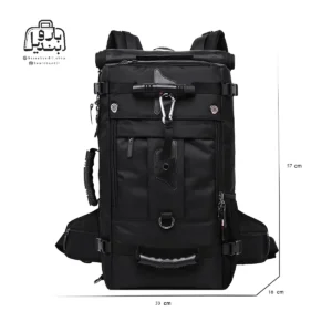 تصویر اختصاصی از سایزبندی کوله‌پشتی بنج کاکا کد ۲۰۵۰ در رنگ مشکی