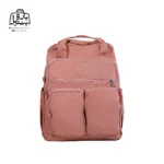 تصویر اختصاصی از نمای جلوی کناری کوله‌پشتی بنج کد ۱۸۵۳ در رنگ صورتی کثیف