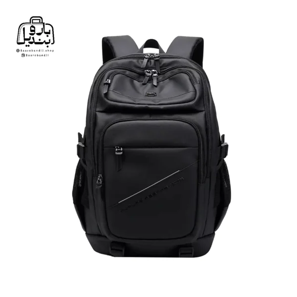 تصویر اختصاصی از نمای جلوی کوله کاکا کد 0001 در رنگ مشکی