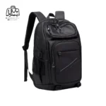 تصویر اختصاصی از نمای جلو و کناری کوله کاکا کد 0001 در رنگ مشکی