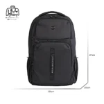 تصویر اختصاصی از سایزبندی کوله‌پشتی بنج کاکا کد ۰۰۰۲ در رنگ مشکی