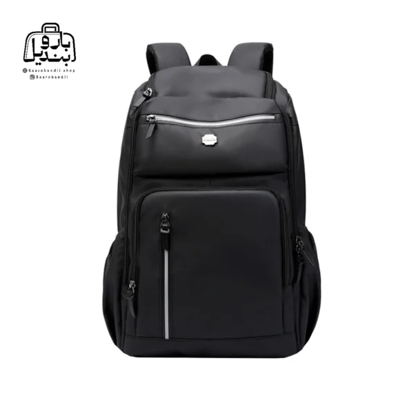 تصویر اختصاصی از نمای جلوی کوله کاکا کد 0003 در رنگ مشکی