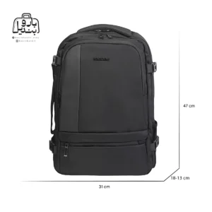 تصویر اختصاصی از سایزبندی کولهپشتی پاورگینگ کد ۱۲۰۲۲ در رنگ مشکی