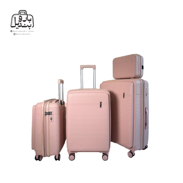 تصویر اختصاصی از ست چهار تکهٔ چمدان فشن در رنگ کالباسی