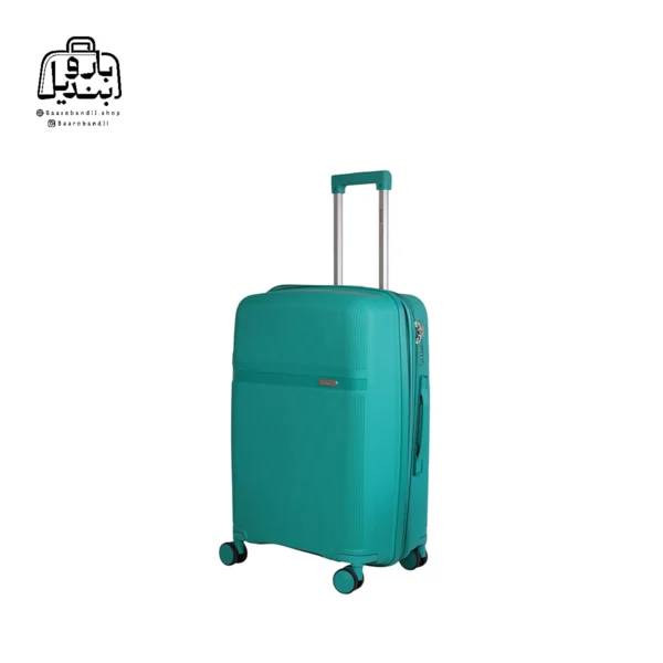 تصویر اختصاصی از چمدان هرموسا کد ۸۰۲۵ سایز کوچک (داخل کابین) در رنگ سبز آبی