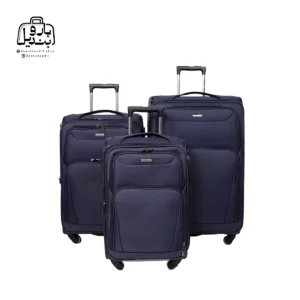 تصویر اختصاصی از چمدان سه تکهٔ هرموسا کد HB001 در رنگ سرمهای