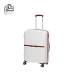 تصویر اختصاصی از چمدان تیتان پلورا ایفل سایز متوسط در رنگ سفید