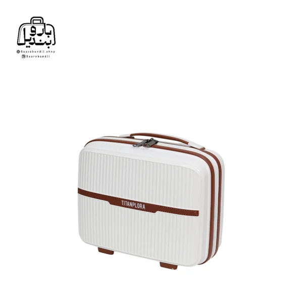 تصویر اختصاصی از چمدان تیتان پلورا ایفل کیف ارایشی در رنگ سفید