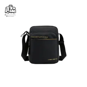 تصویر اختصاصی از نمای جلوی کیف دوشی فوور کد 2538-06 در رنگ مشکی