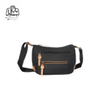 تصویر اختصاصی از نمای جلوی کیف دوشی فوور کد 2596-01 در رنگ مشکی